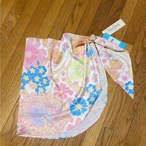 Beach Bunny Floral Sarong with Ring Detail